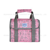 折疊購(gòu)物籃，家用籃子 購(gòu)物籃 保溫野餐籃 仿牛仔PVCSC17M-060P