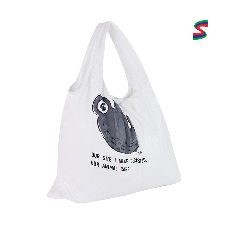 保護(hù)動(dòng)物主題抗菌購物特衛(wèi)強(qiáng)杜邦紙背心袋